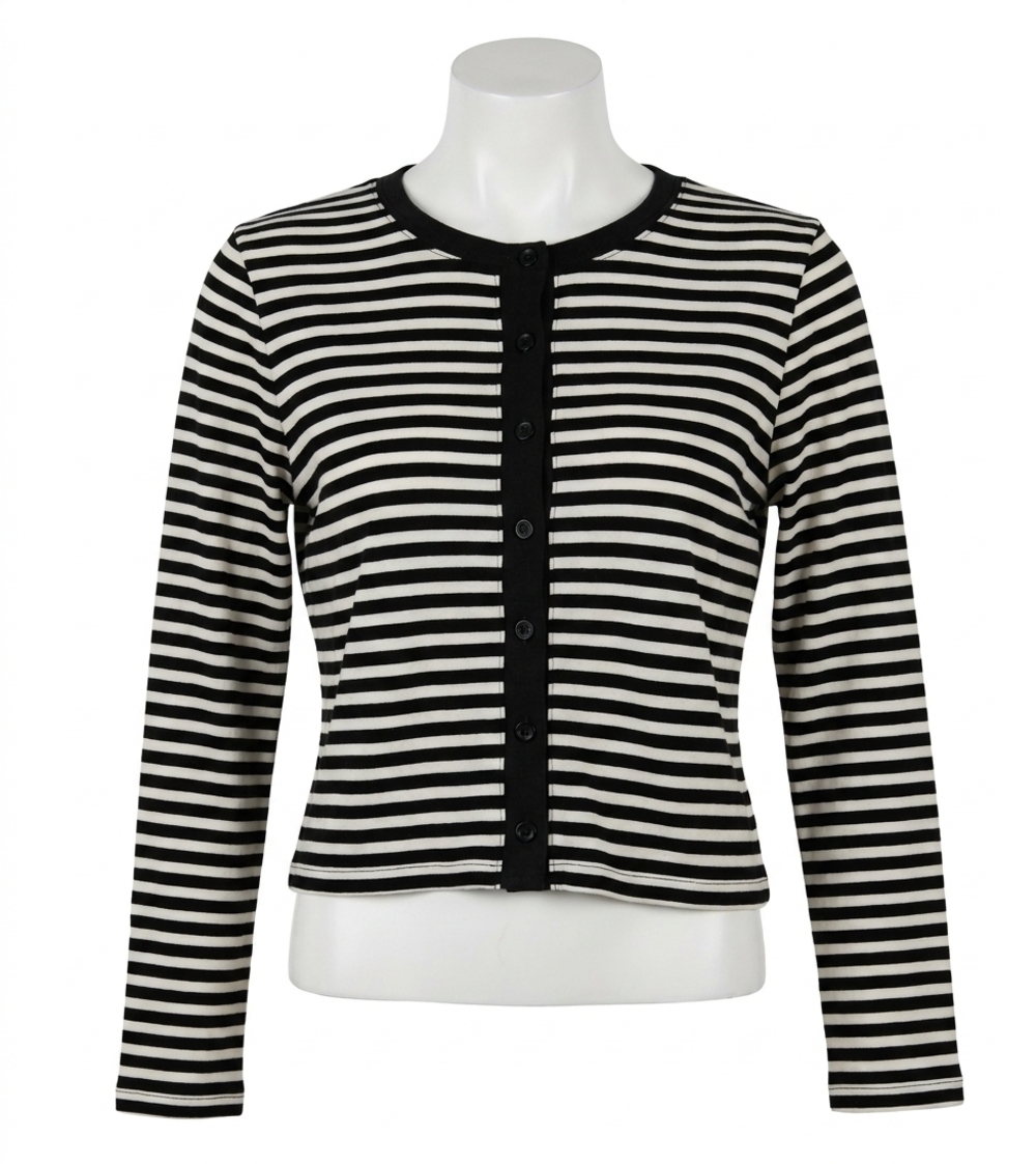 NEW CHASER brady button up pullover in punk stripe